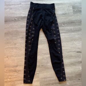 Nike Air All-Over Womens Black High Waisted Leggings Bottoms DV8056-010 Sz XS
